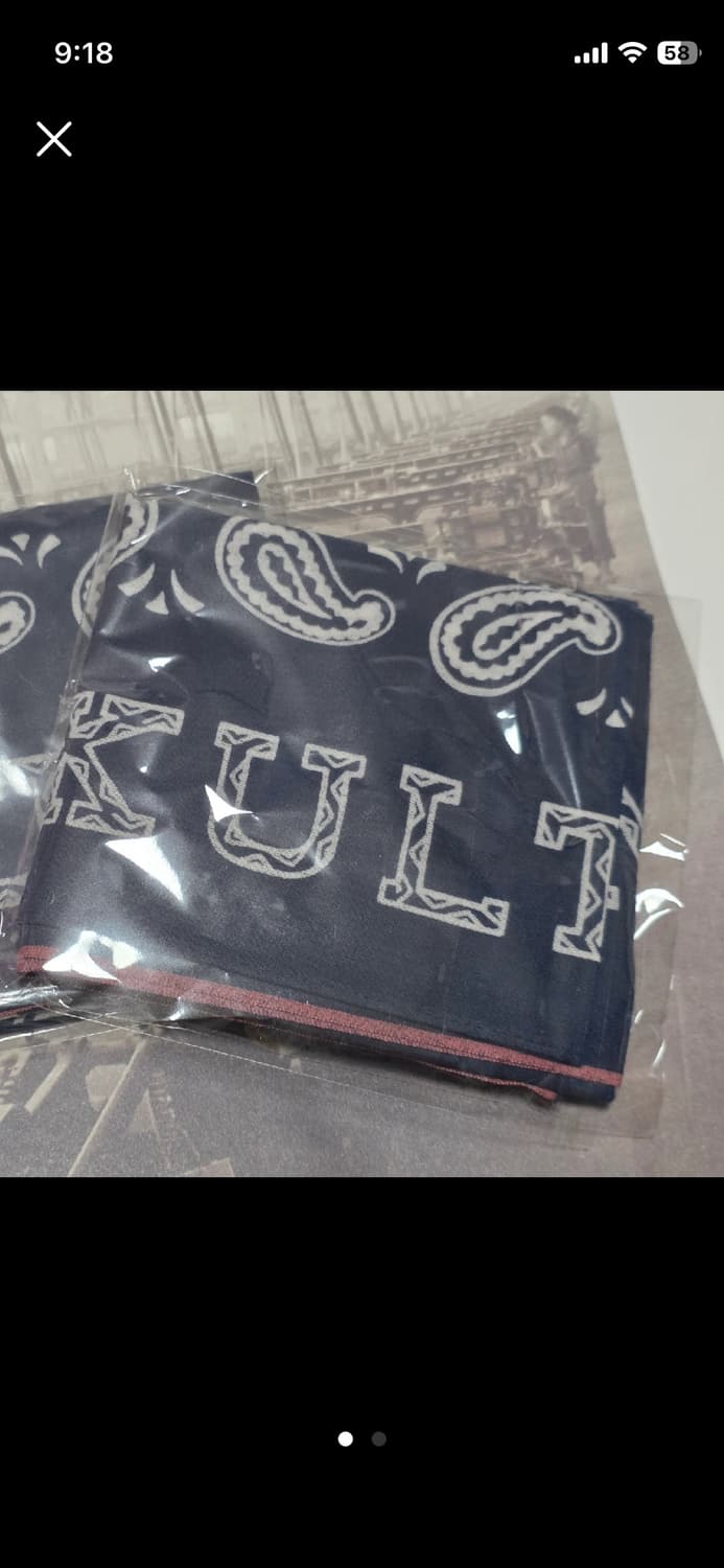 캐피탈 페이즐리 네이비 스카프/반다나 상품이미지2