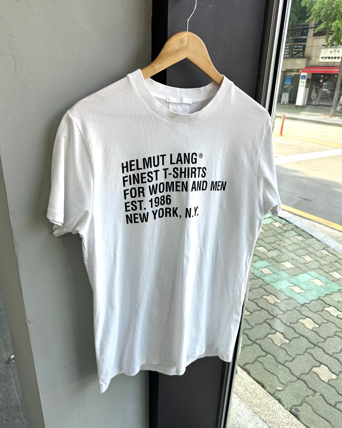 M.L/ 헬무트랭 뉴욕 로고 티셔츠 상품이미지2