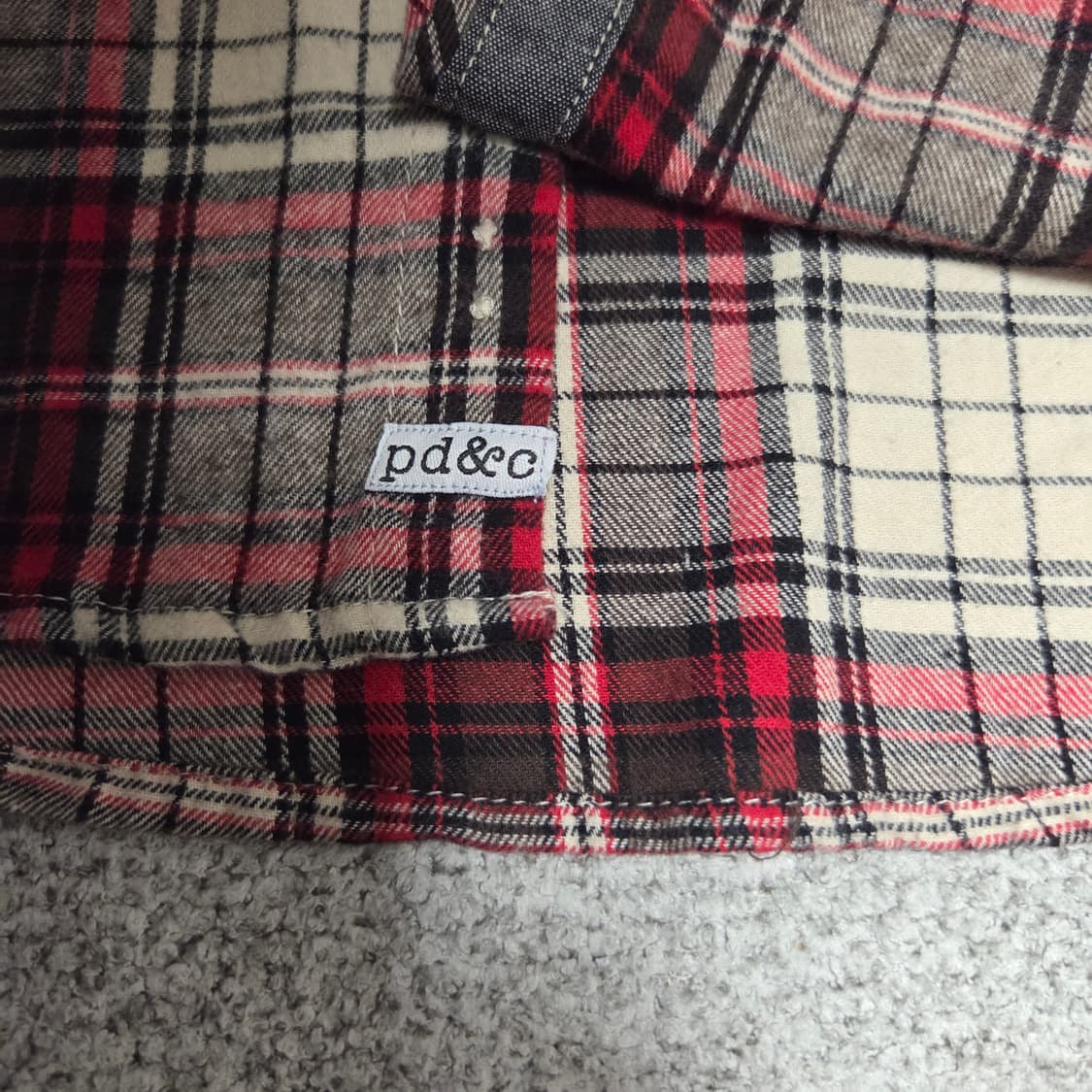 pd&c 웨스턴 플란넬 체크셔츠 L(100) 상품이미지4