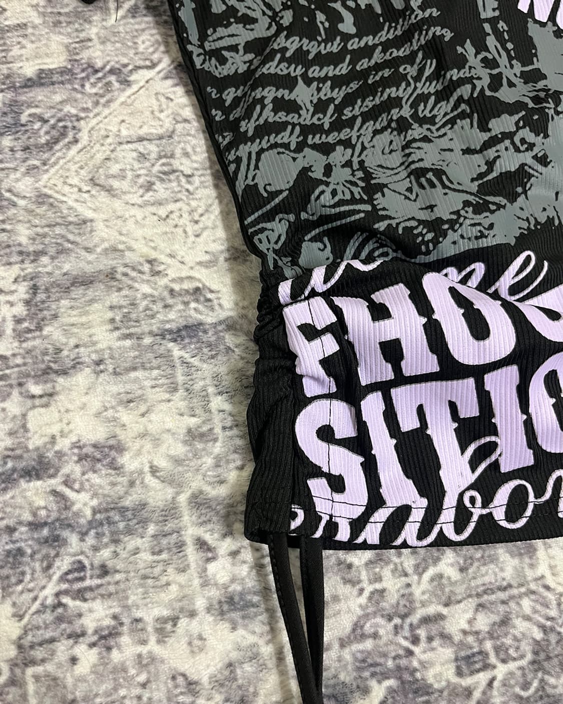 00‘s Punk Off-shoulder lettering top 상품이미지7