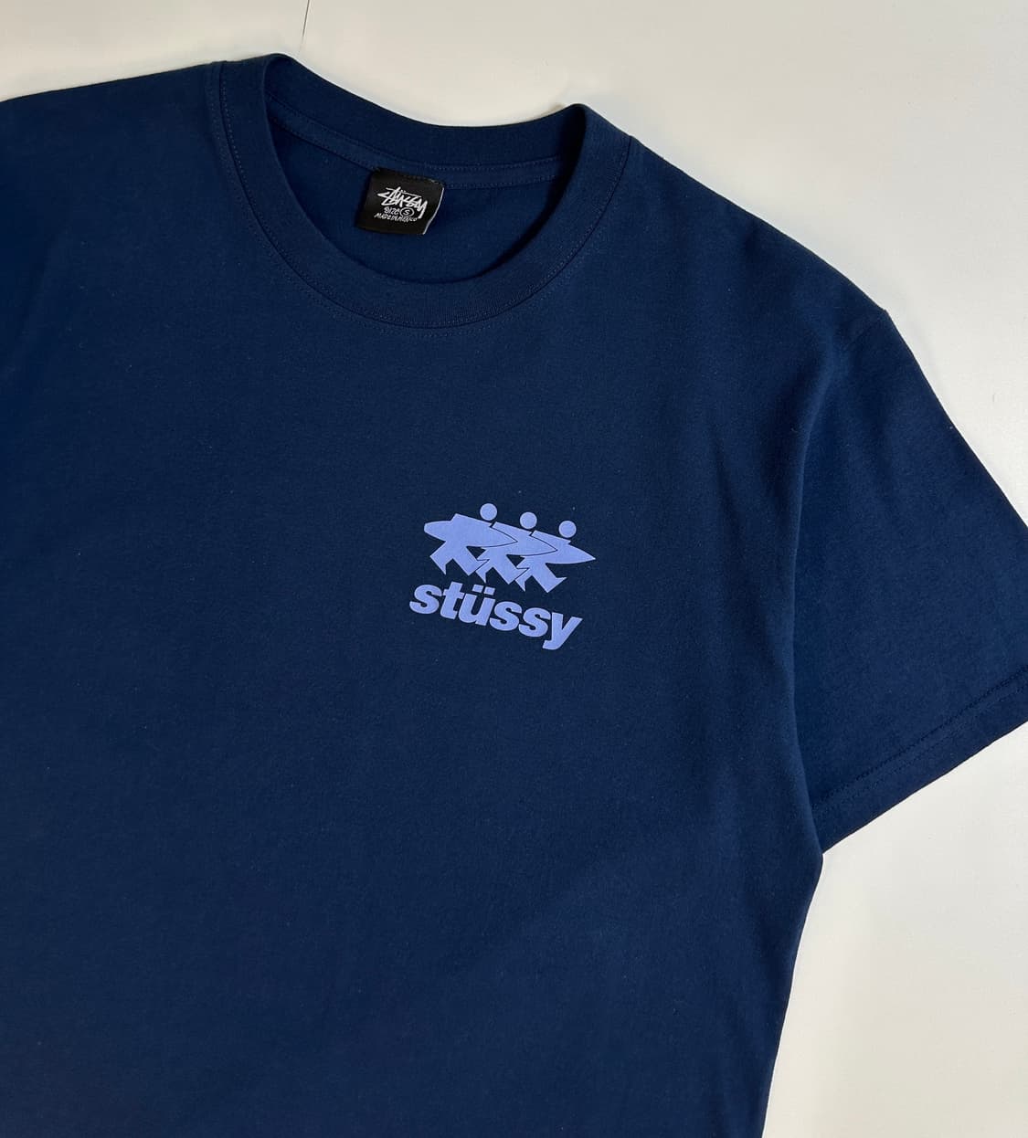 스투시 stussy 서프 워크 반팔 티셔츠 네이비 s (실측90-95) 상품이미지3