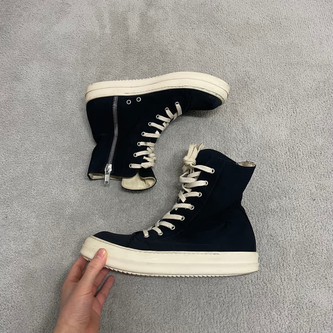 41) 릭오웬스 다크쉐도우 나일론 라몬즈 릭컨 하이 상품이미지1