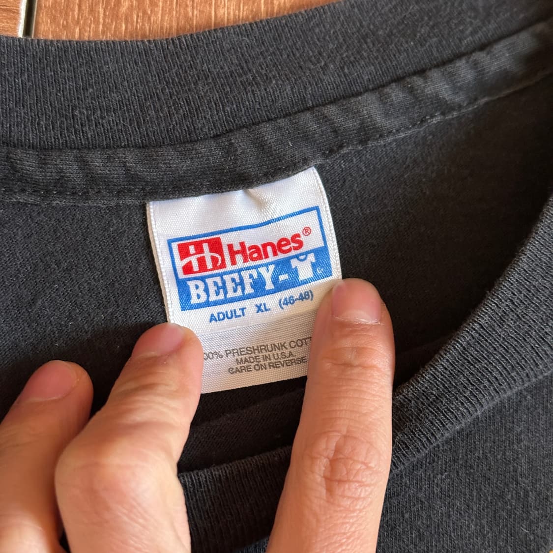 90’s Hanes usa made J.Logan 1/2 tee 상품이미지9