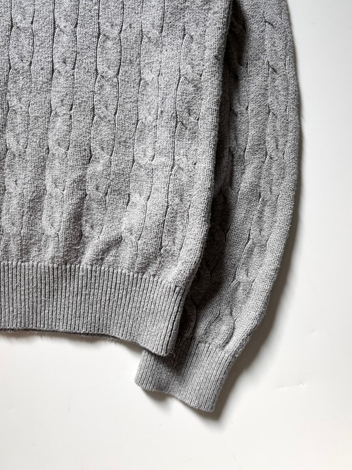 Polo 폴로 랄프로렌 신형 그레이컬러 케이블 하프집업 상품이미지8