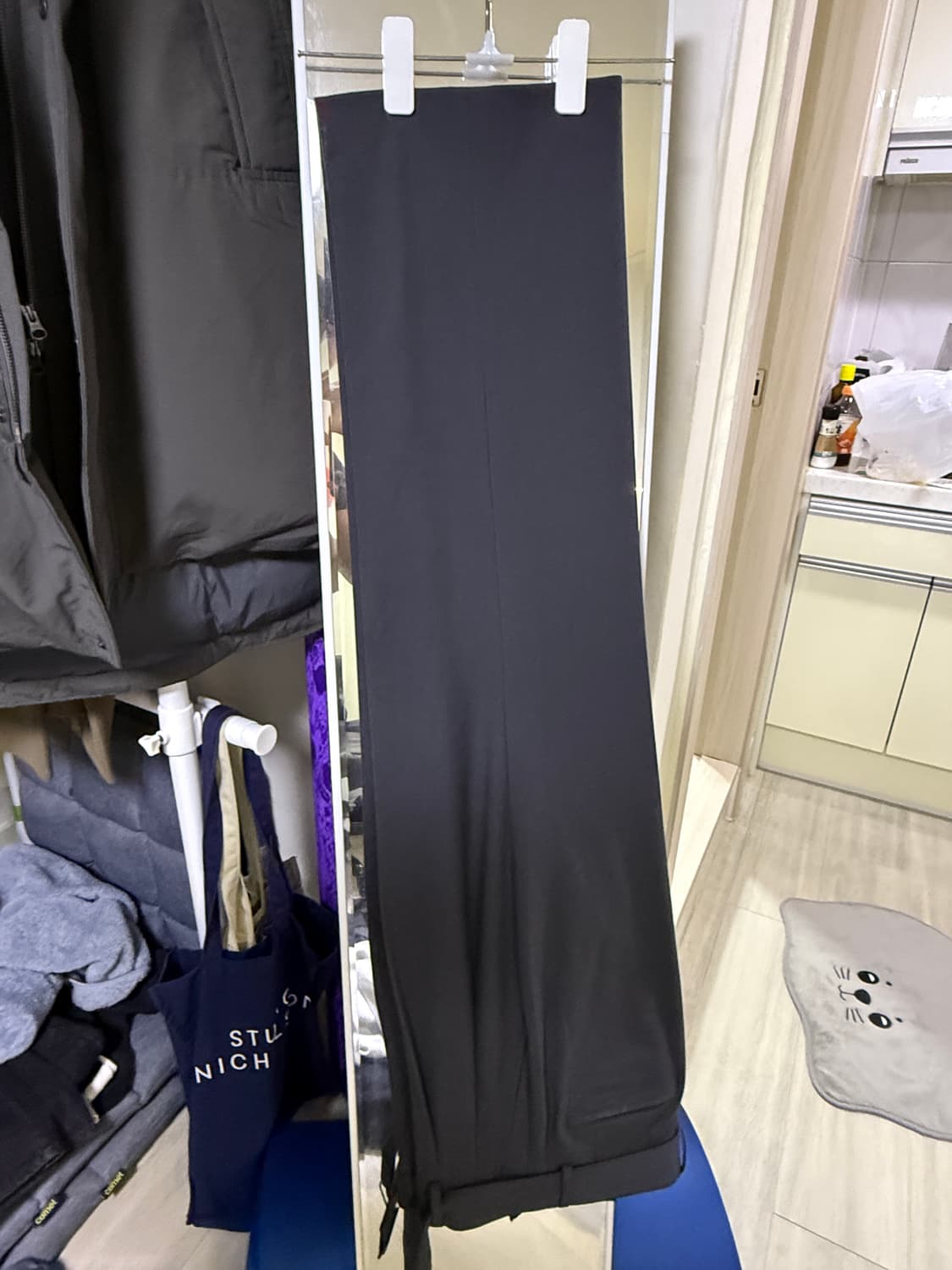 무탠다드 리얼 와이드 벨티드 슬랙스 [그레이] 29 상품이미지4