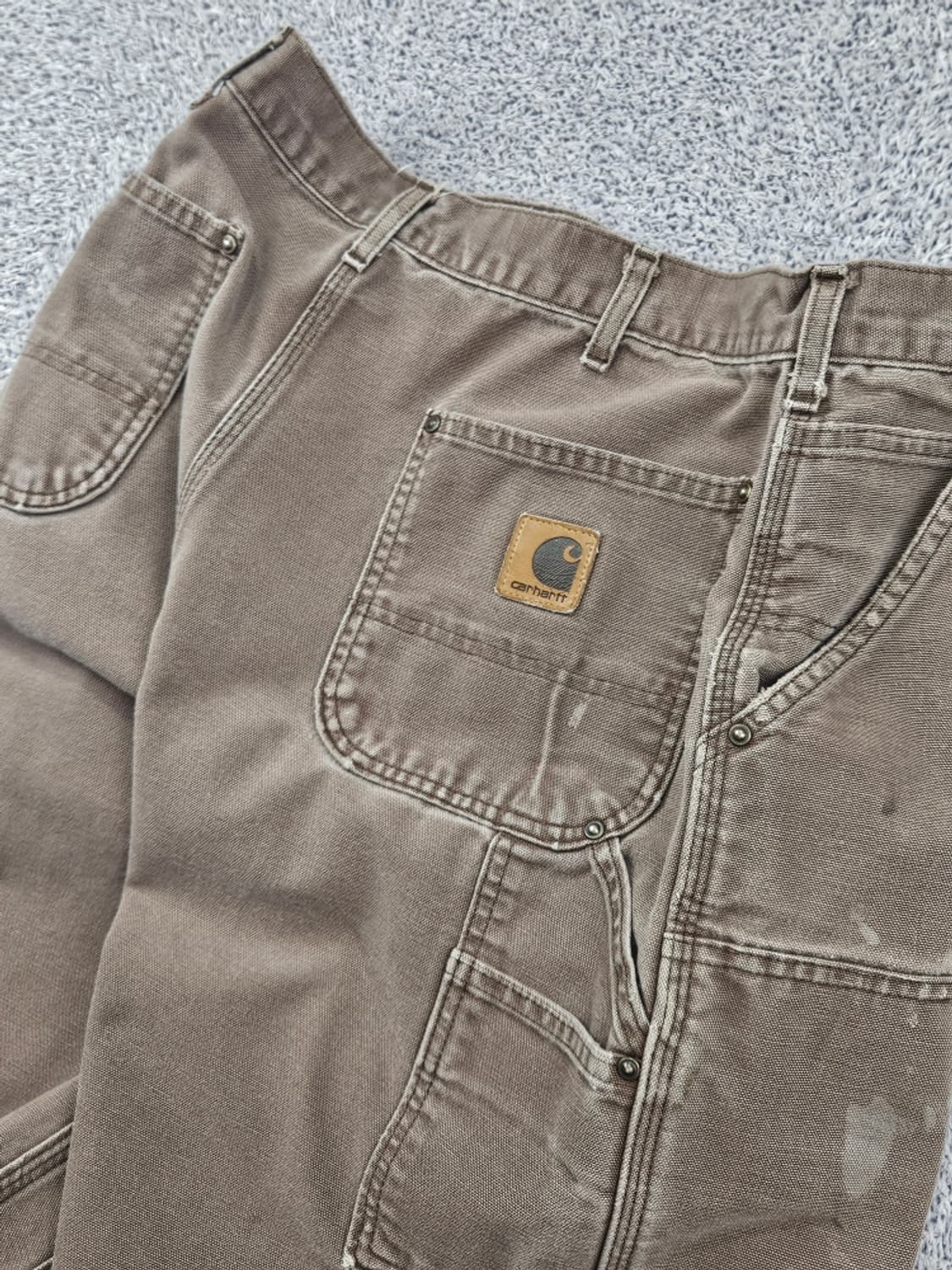 칼하트 덕캔버스 더블니 카펜터 쇼츠 반바지 (36") / 11885 상품이미지8