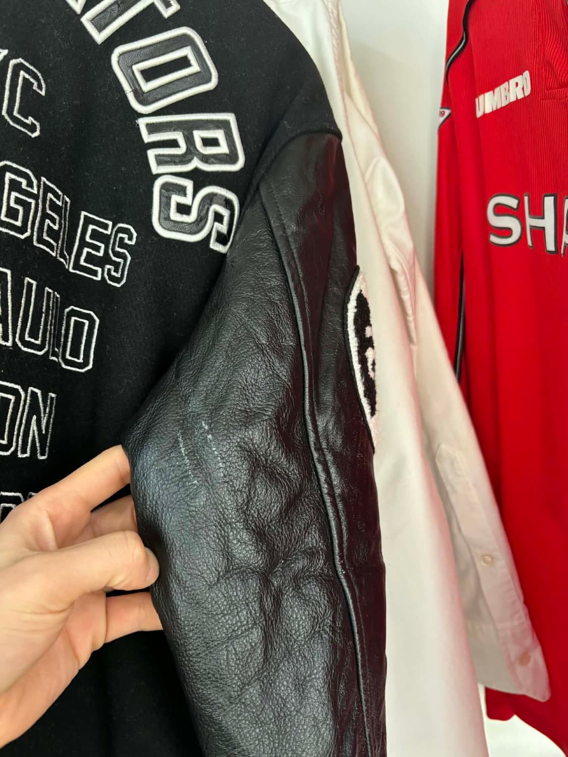 [M] 뉴에라 패치 스타디움 가죽 바시티 자켓 상품이미지8