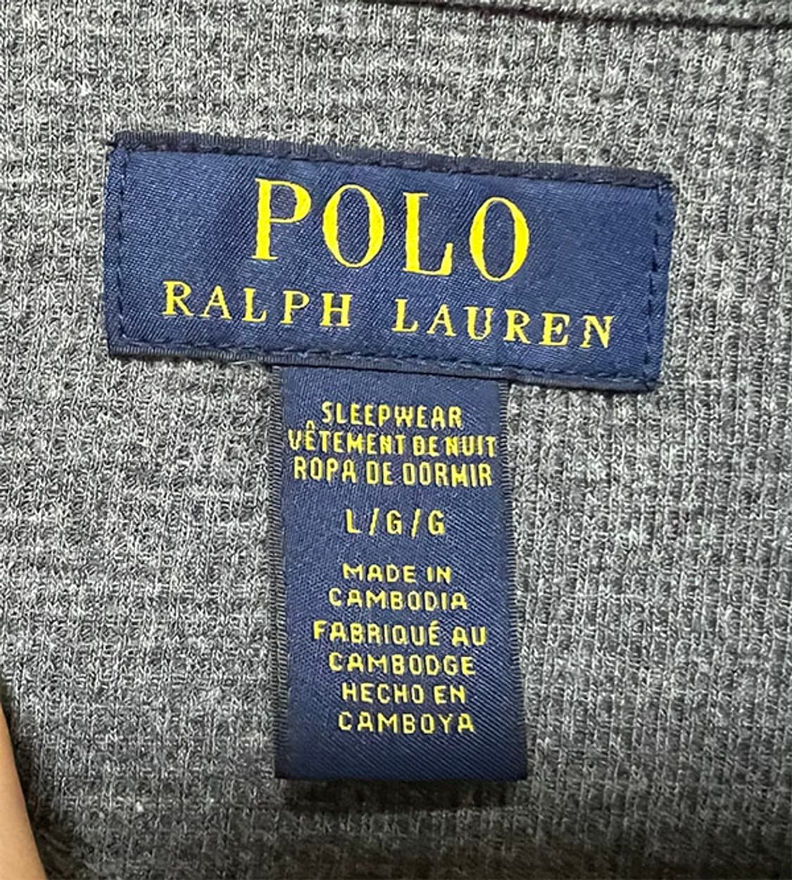 POLO 폴로 남자 와플 긴팔티 춘추 신형 매장정품 L 100 상품이미지3