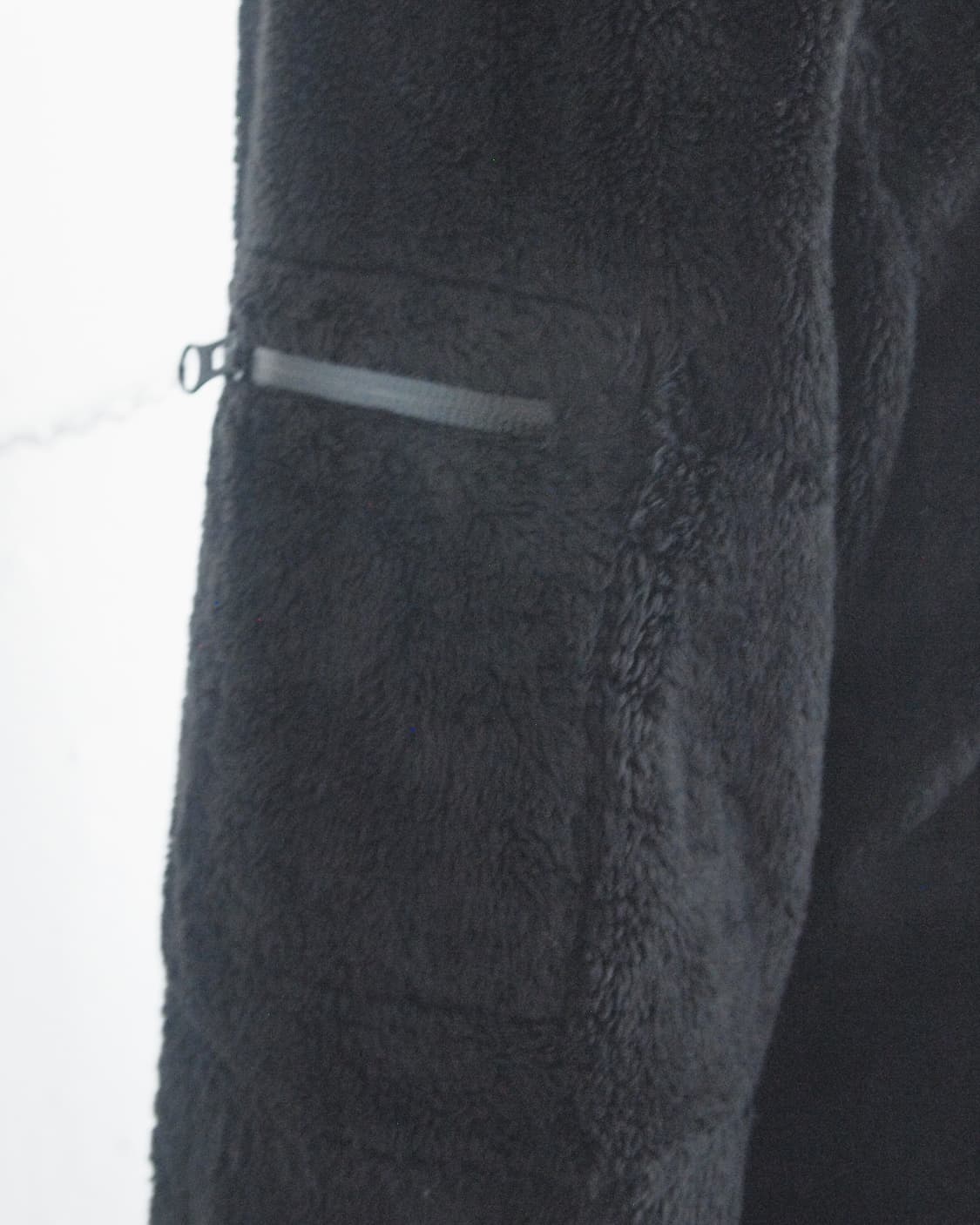 지에다 사선집업 후드 플리스 자켓 상품이미지5