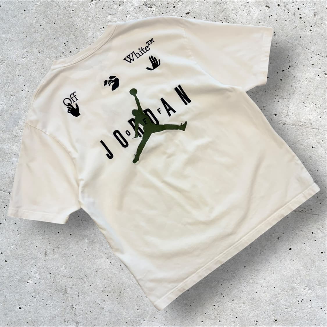 [XL] 나이키 오프화이트 조던 반팔 티셔츠 C876 상품이미지1