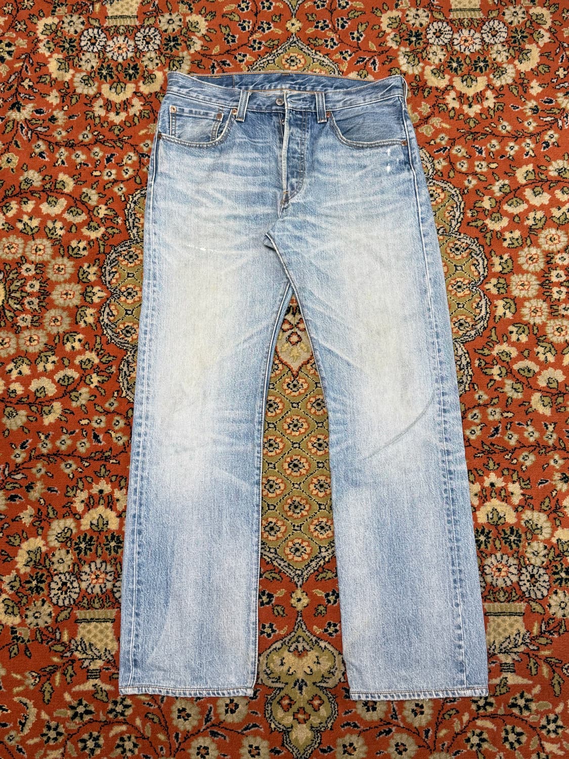 리바이스 빈티지 501 연청 스트레이트 데님팬츠 32x34 상품이미지1