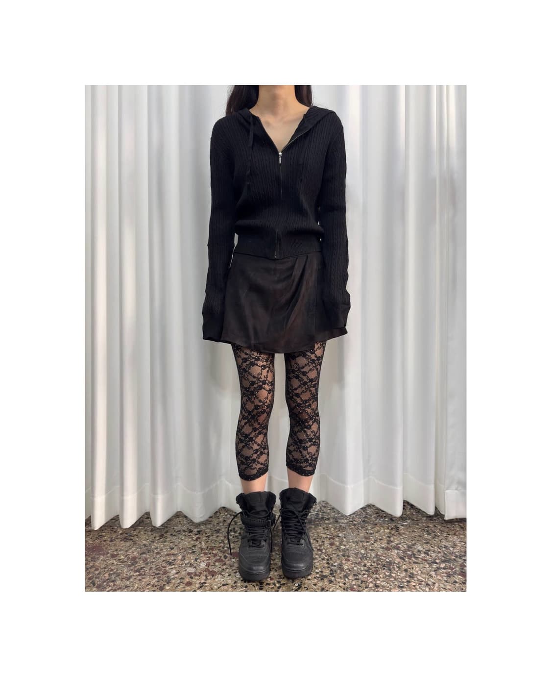 gu knit hood zipup 상품이미지1