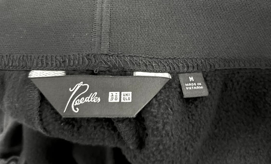 니들스 x 유니클로 플리스 와이드 팬츠 블랙 (JP) 상품이미지8