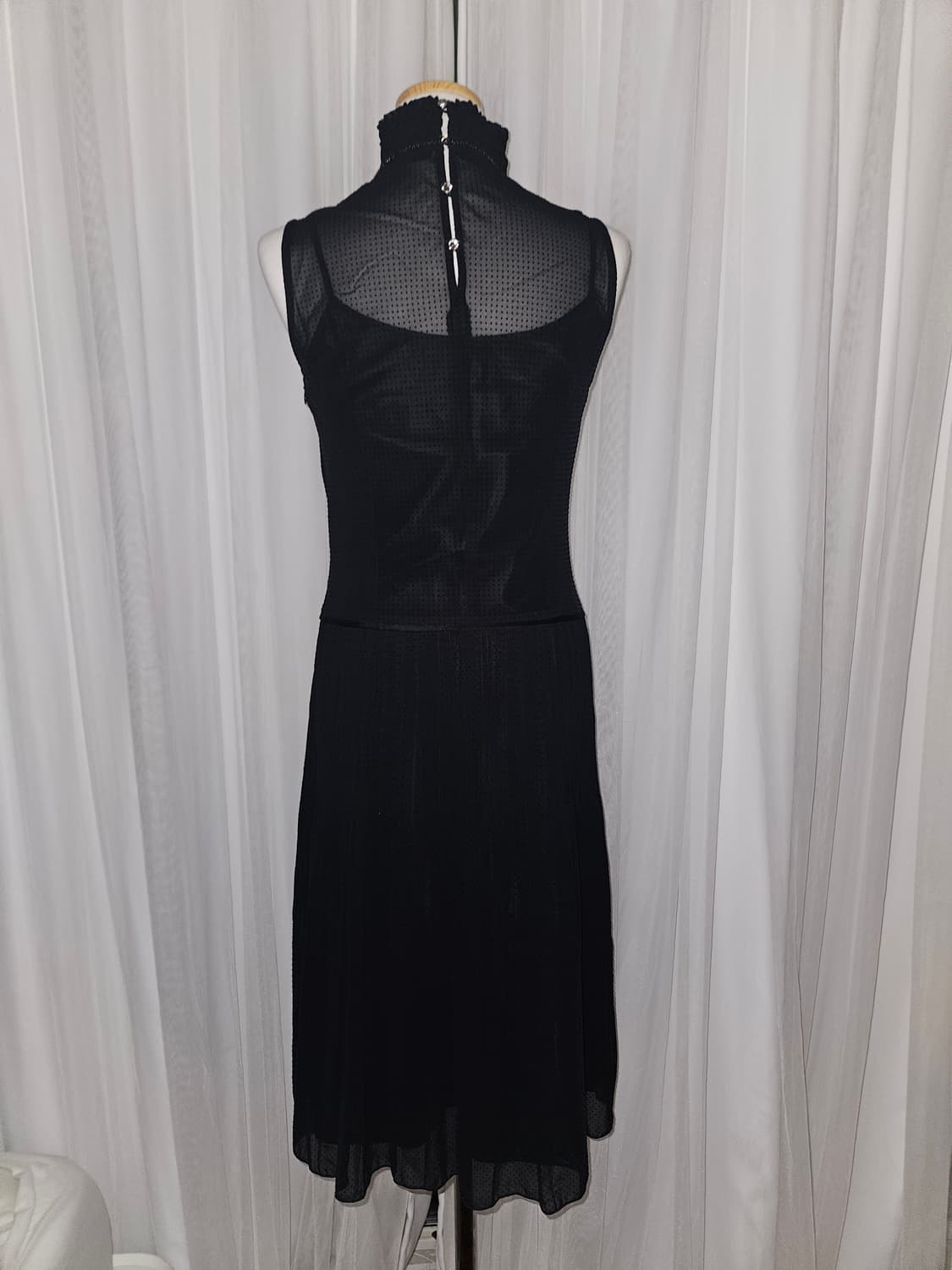 comme ca ism 셔링 홀터넥 리본 플리츠 원피스 공겜여주 히메갸루 상품이미지5