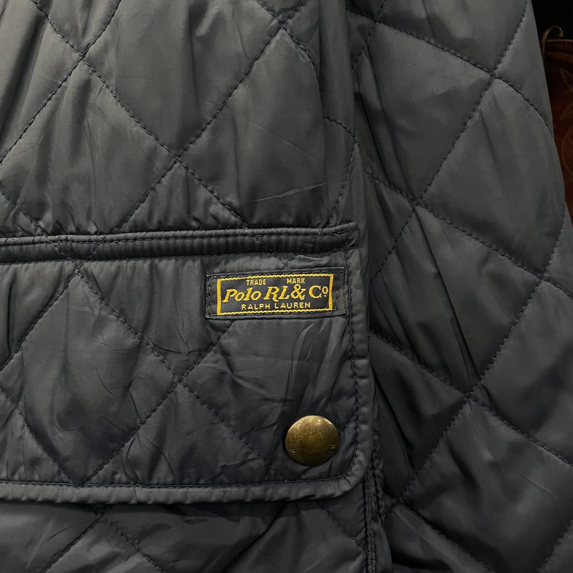 폴로 랄프로렌 버클 넥 스웨이드 패치 코듀로이 넥 퀼팅 헌팅 자켓 상품이미지4