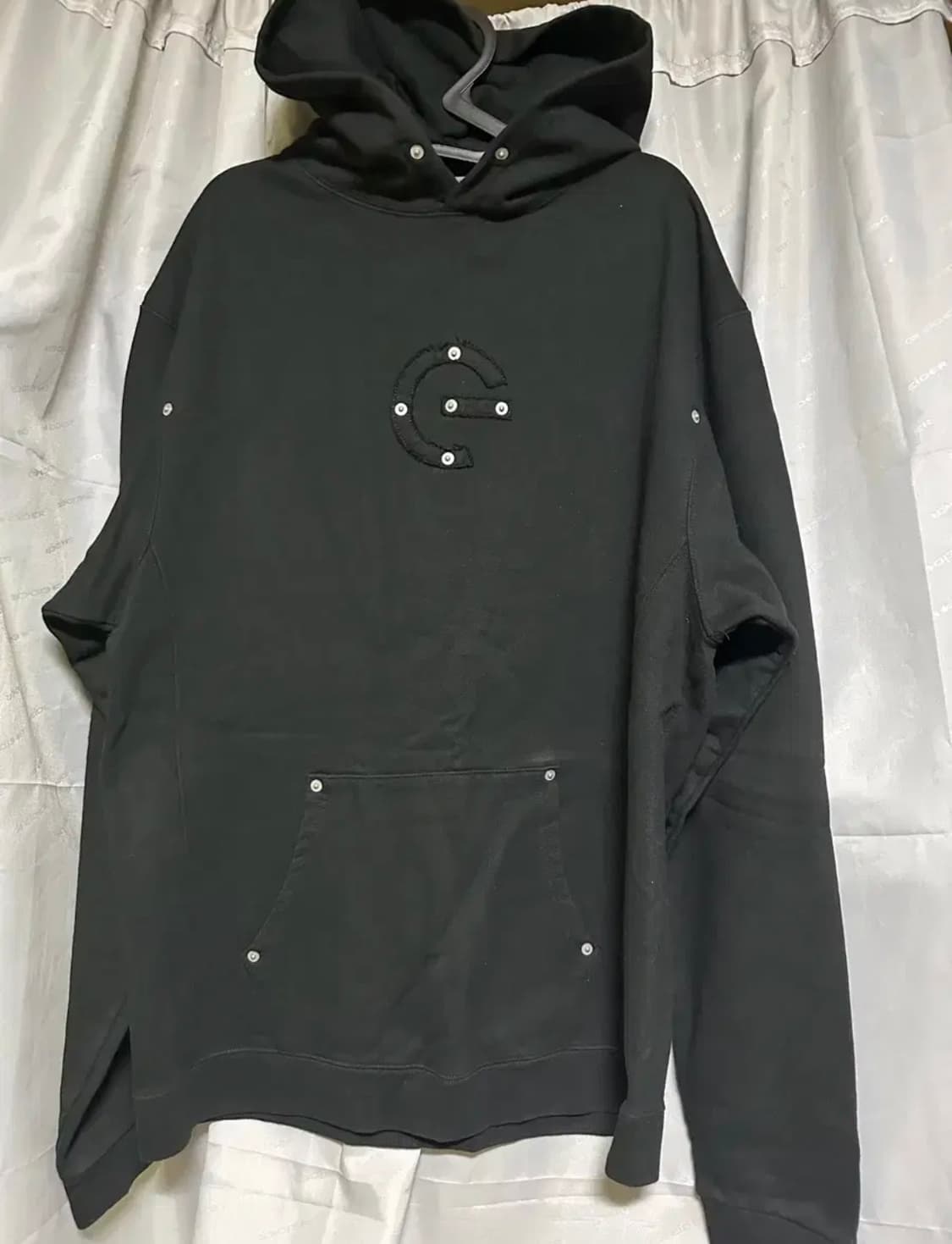 컴퓨터 포맷 스터드 후드 블랙 상품이미지1