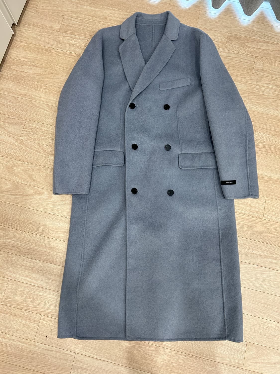 핸드 메이드 더블 코트 스카이 블루 L 상품이미지1