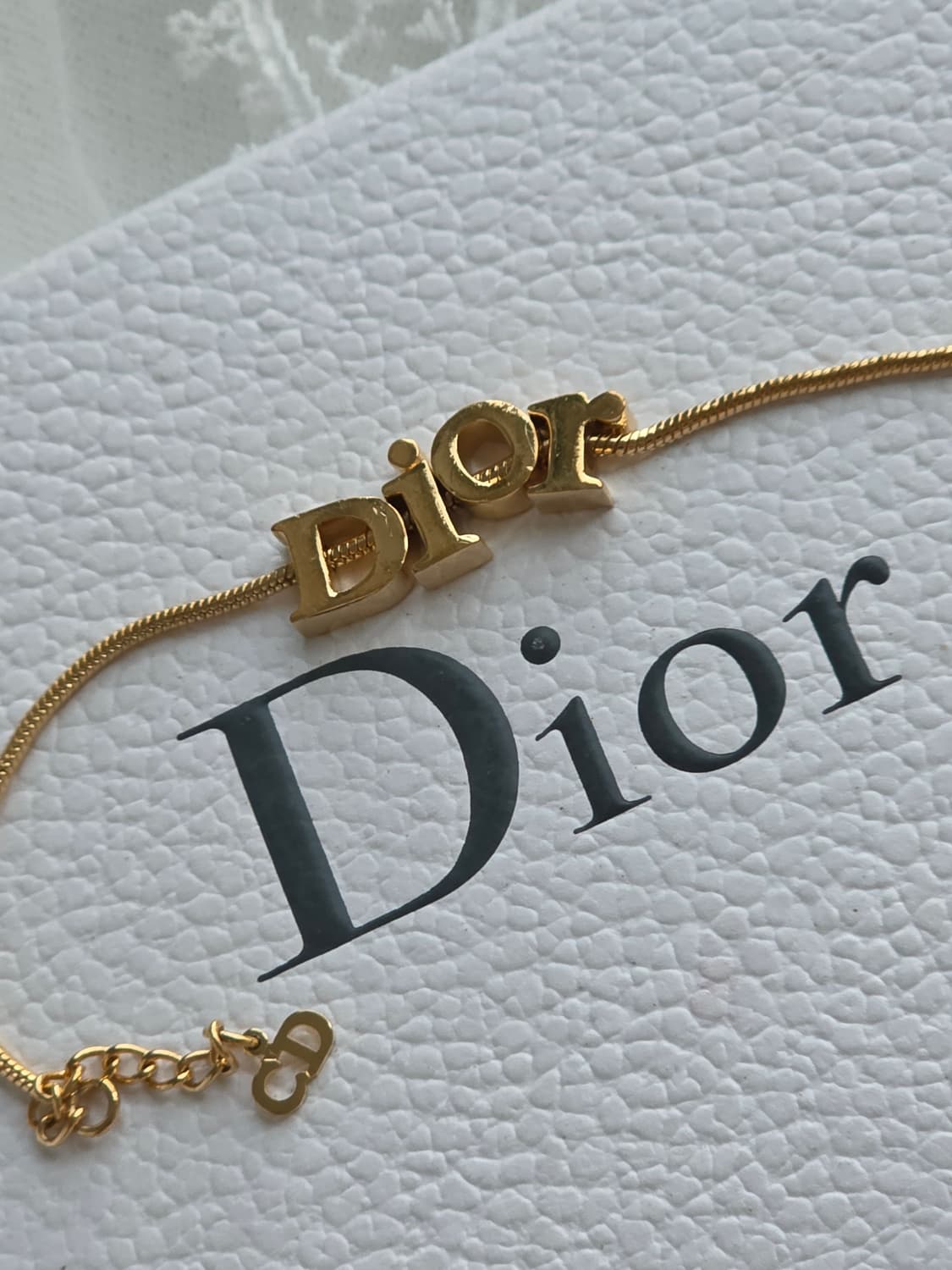 디올 금장 dior 로고 레터링 팔찌 상품이미지7
