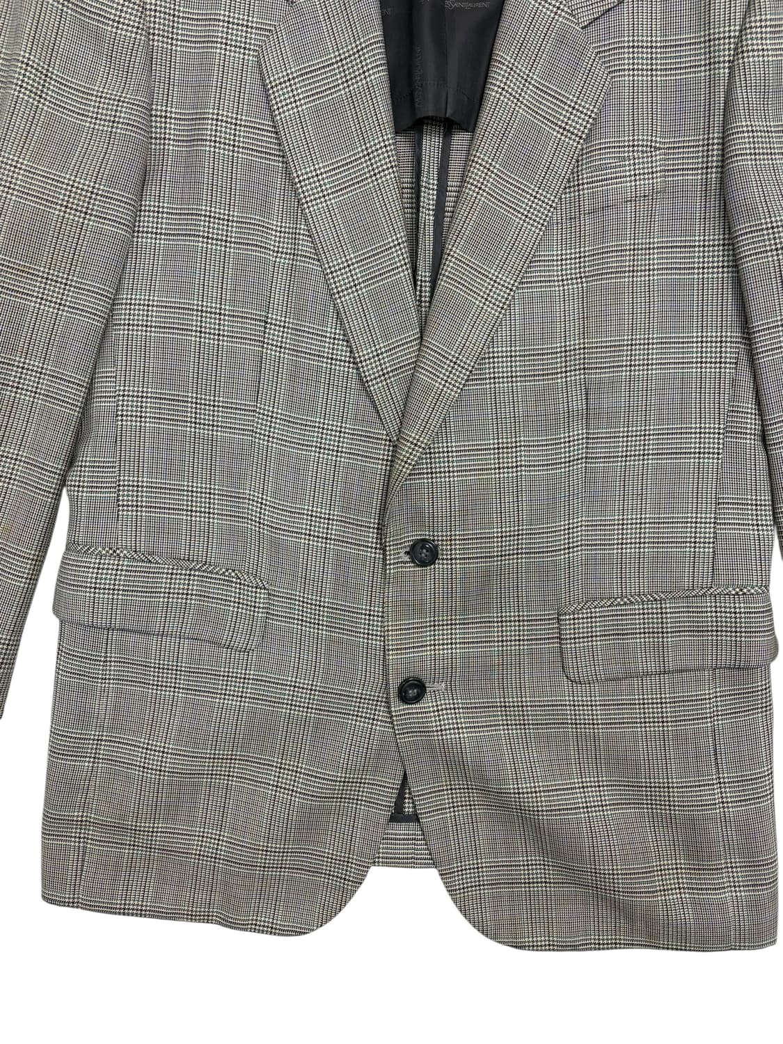 입생로랑 체크 자켓 상품이미지5