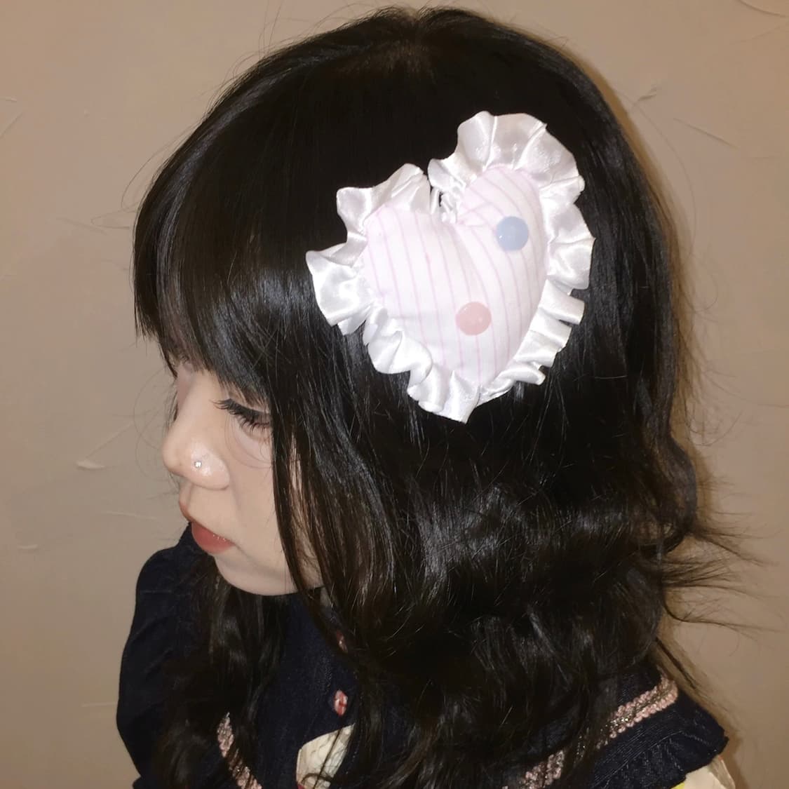 Popomelo 하트쿠션 헤어핀 상품이미지1