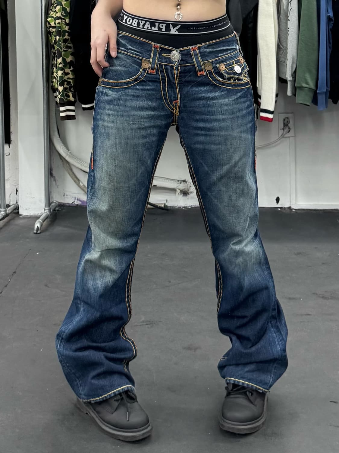 트루릴리전 빌리 슈퍼티 데님팬츠 상품이미지3