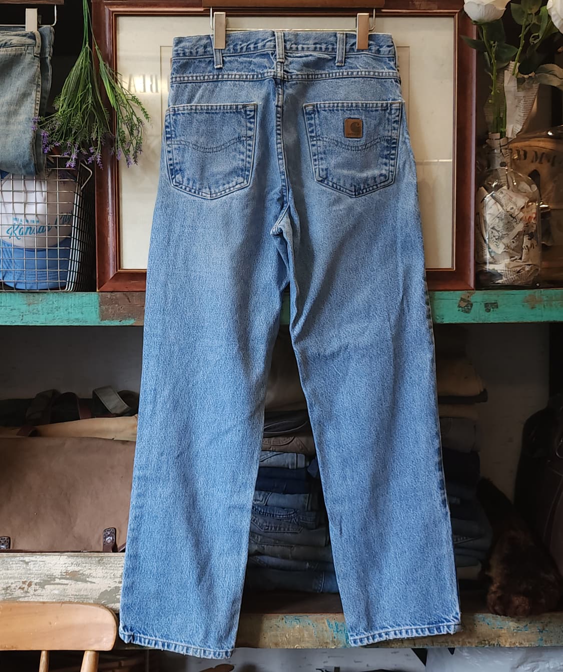 칼하트 데님팬츠 트레디셔널 워크 데님 팬츠 연청 32x32 상품이미지2