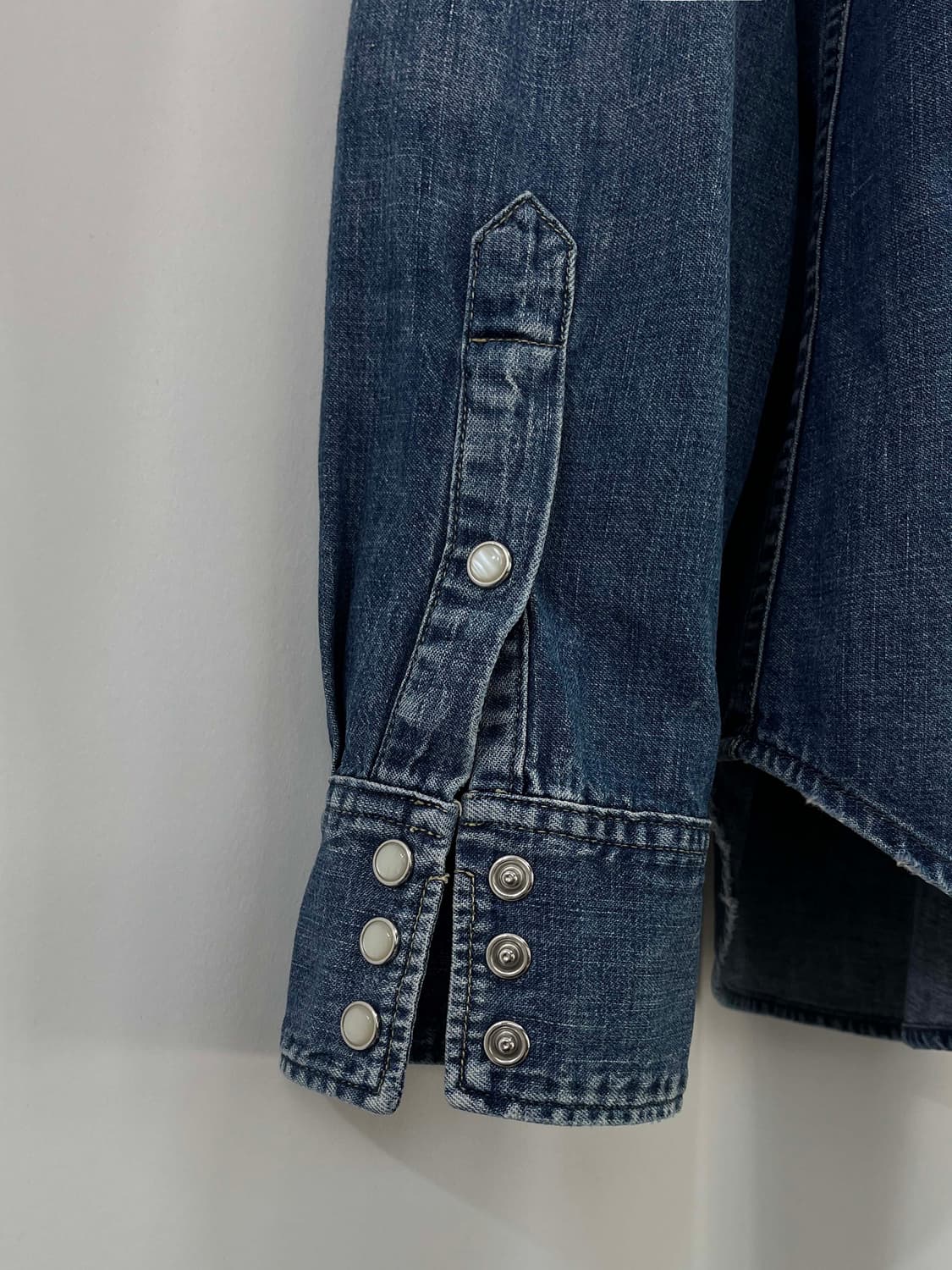 폴로 랄프로렌 콘초 사우스 웨스턴 워시드 데님 셔츠 상품이미지8