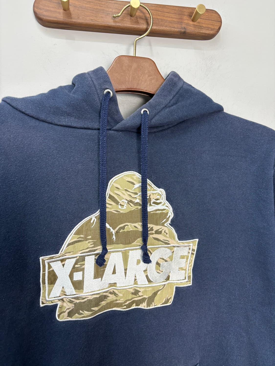 X-LARGE 빅로고 네이비 후드티 A2247 상품이미지3