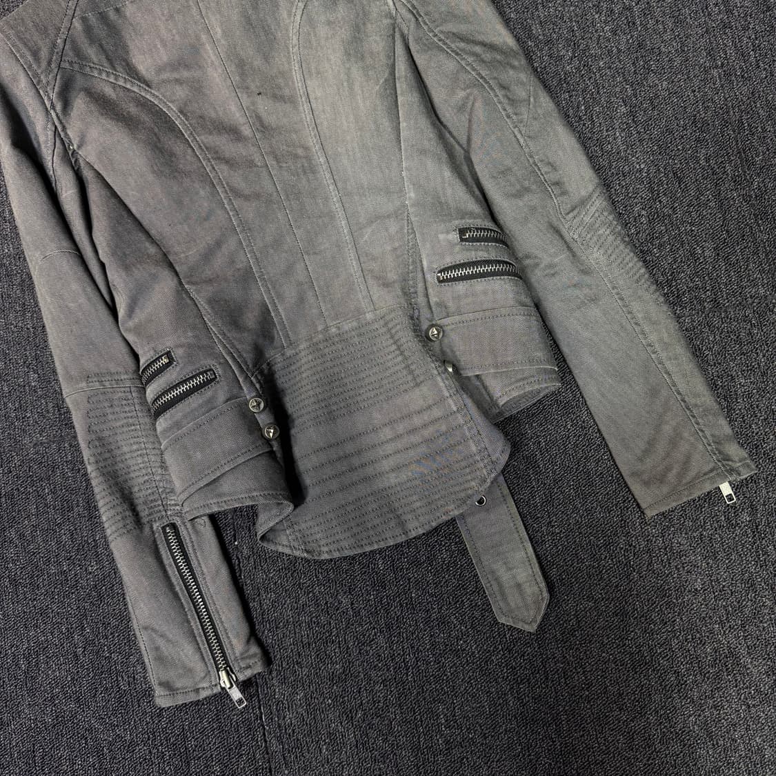 시스템 그레이 라이더자켓 상품이미지7