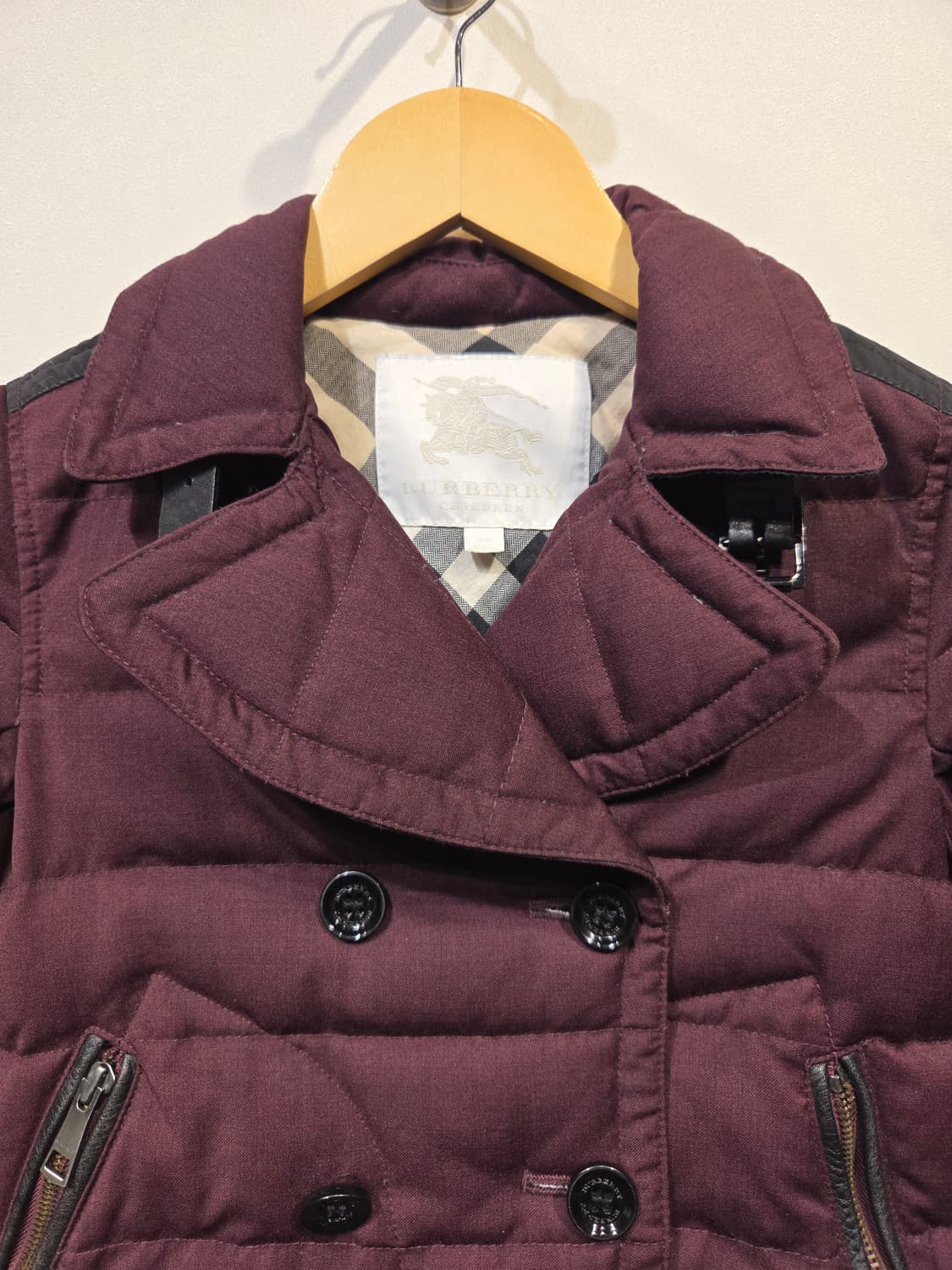 버버리 칠드런 여아 퀼팅 다운 패딩 자켓 상품이미지2