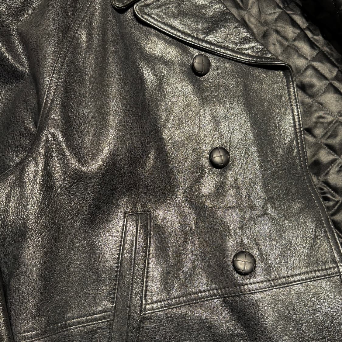 이태리 베라펠레 카우레더 피 코트 XL 소가죽 자켓 상품이미지4