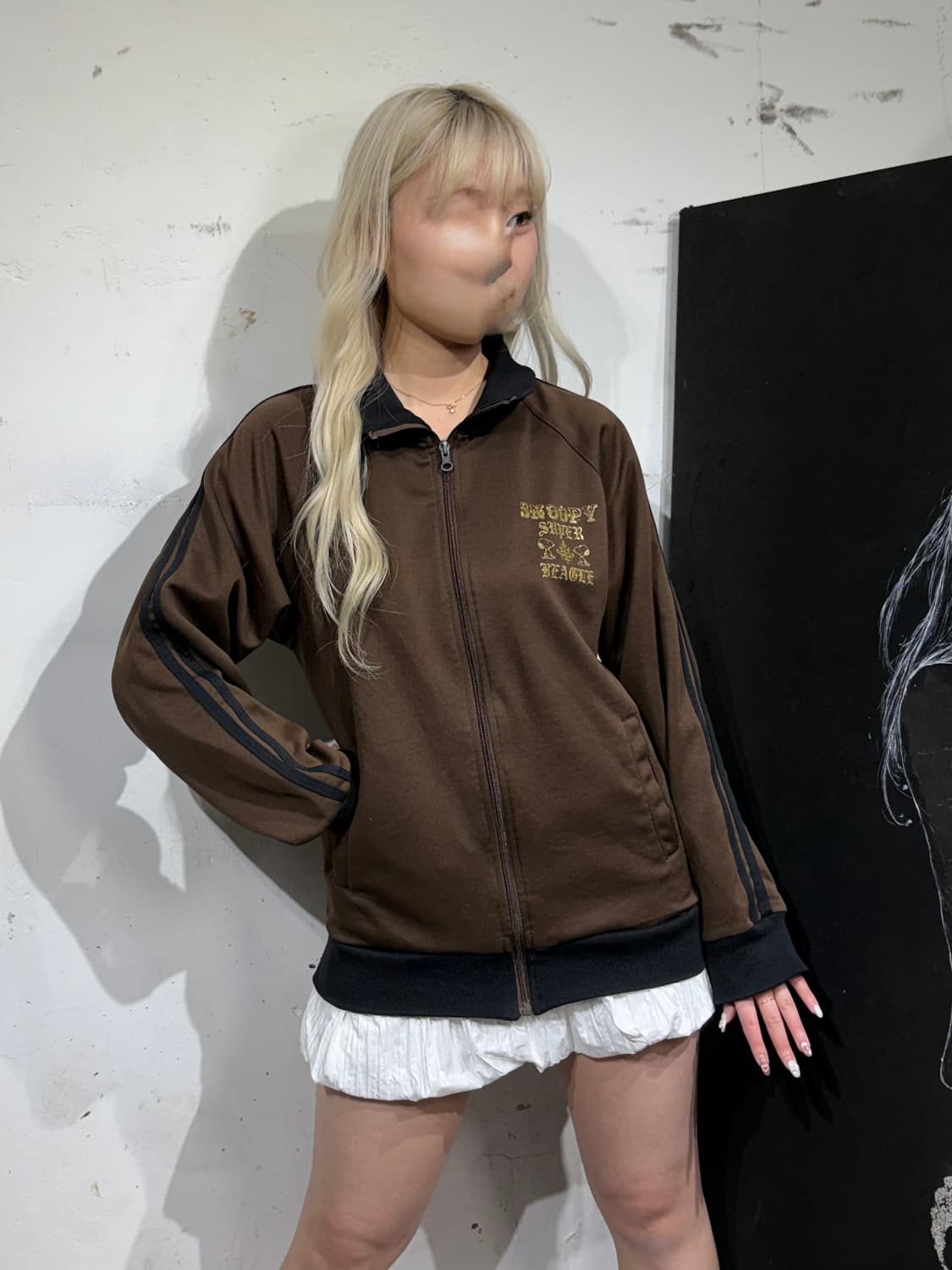 Jpn 스누피 오네 초코 브라운 갸루 오버핏 져지 M 상품이미지1