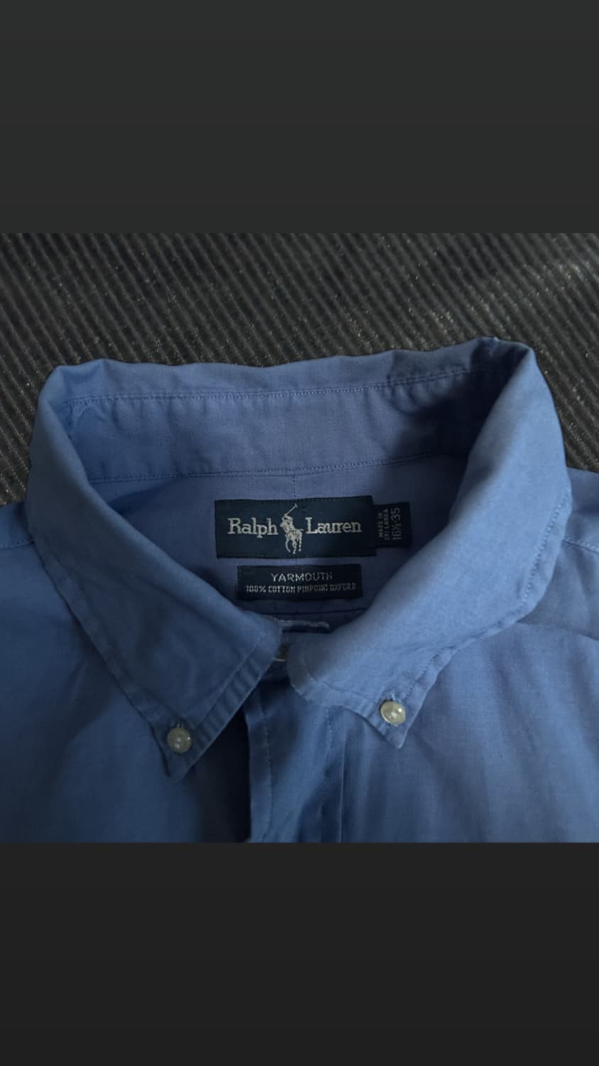 랄프로렌 Yarmouth 셔츠 16 1/2-35 블루 상품이미지1
