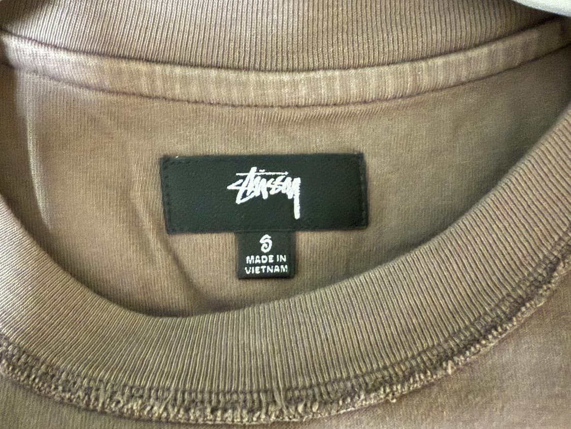 스투시 스몰 로고 티셔츠 페이디드 블랙 S 상품이미지4