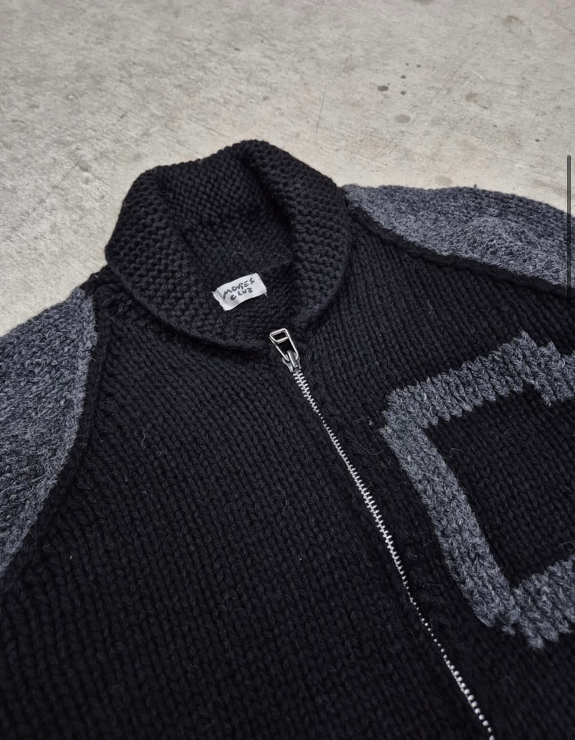 LETTERED VARSITY ZIP KNIT (M) 상품이미지4