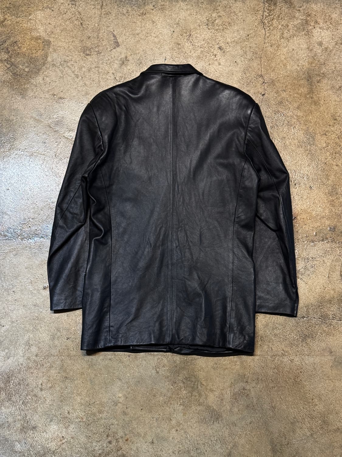 M-L ) EL SACE Double Breasted Leather JK 상품이미지4