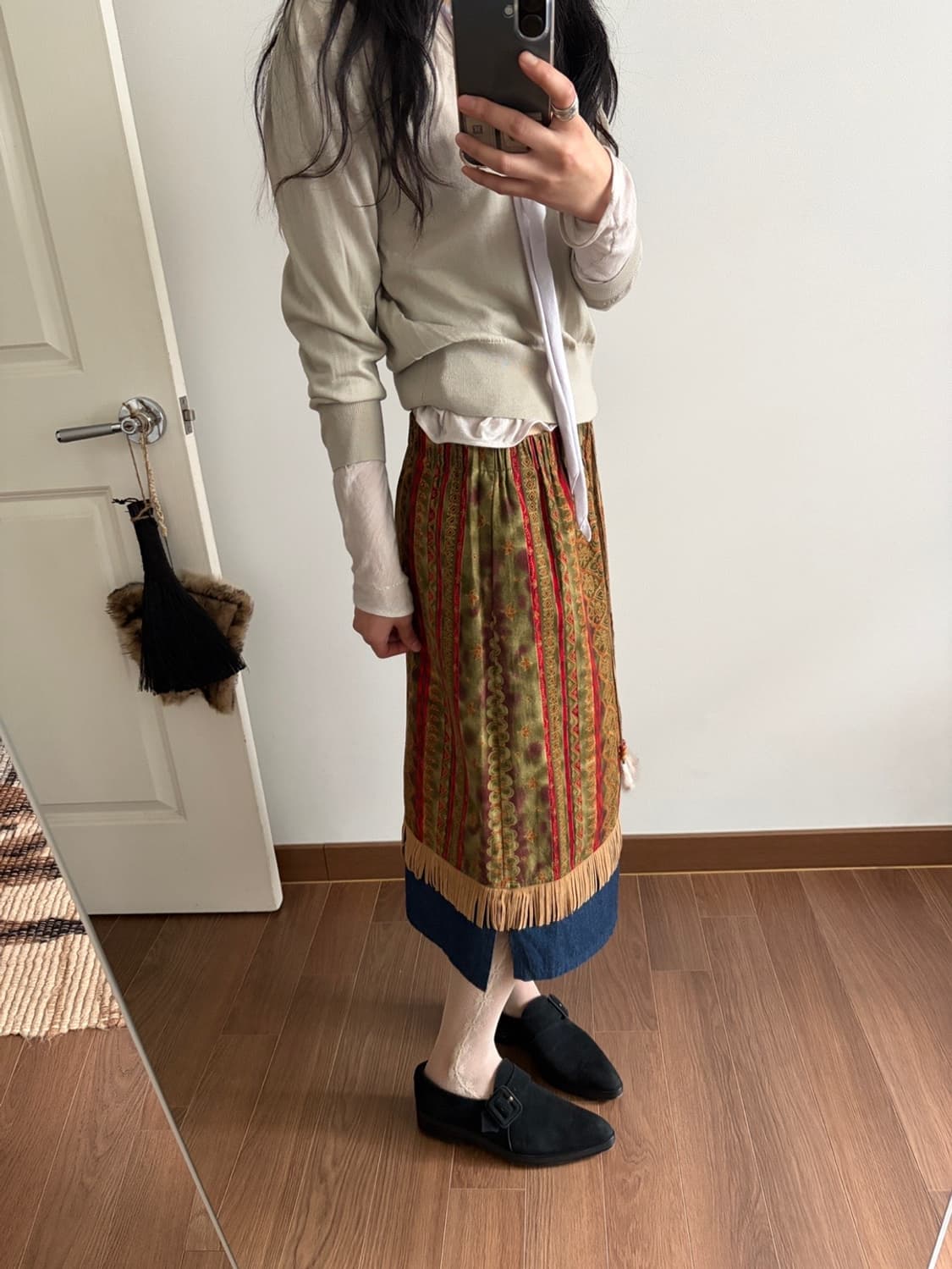 fringe patterned skirt 상품이미지6