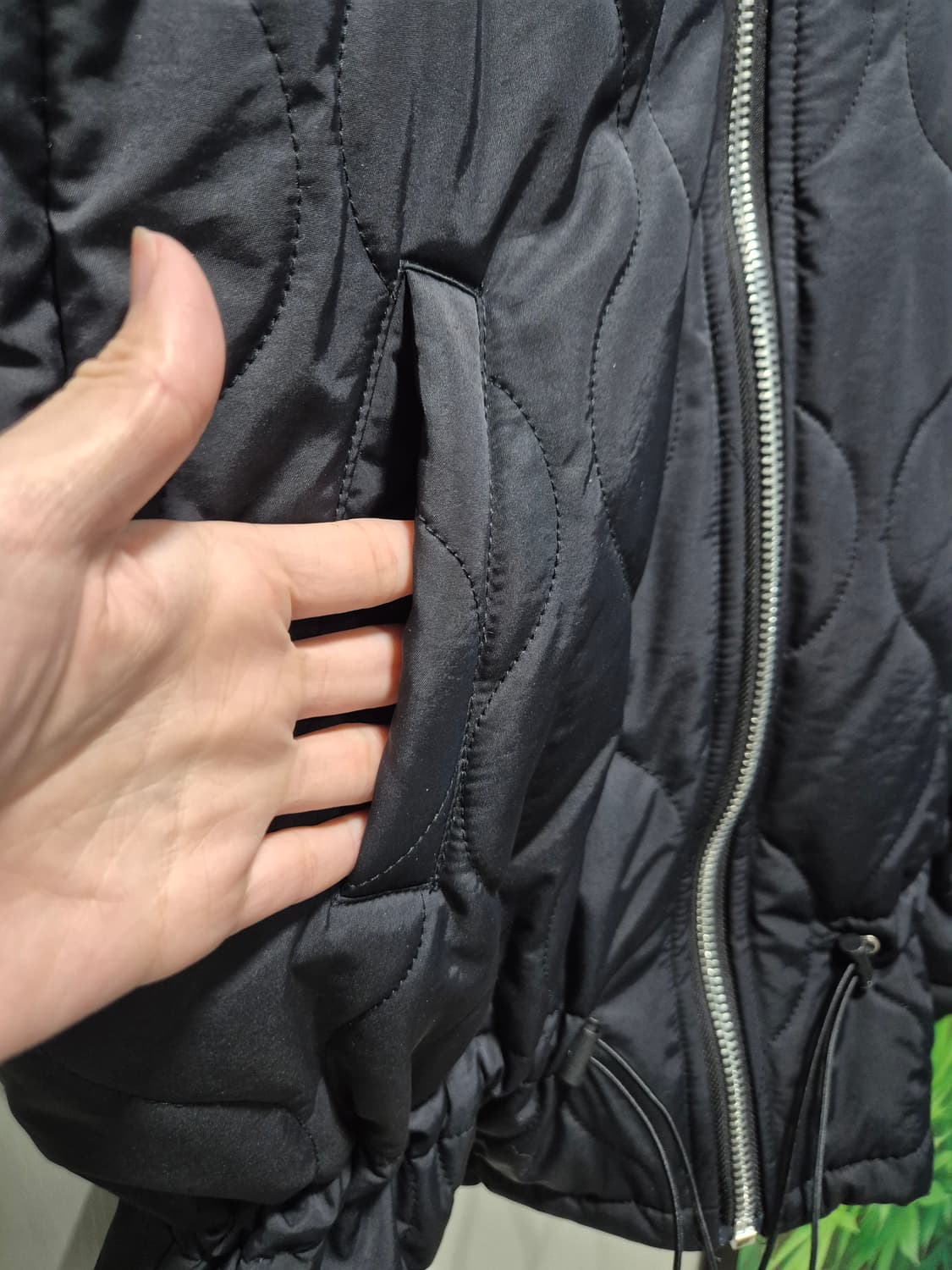 빈티지 블랙 퀼팅 조끼 패딩 상품이미지6