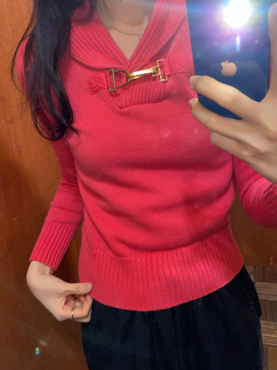 (S) CHAPS 챕스 숄카라 니트  상품이미지2