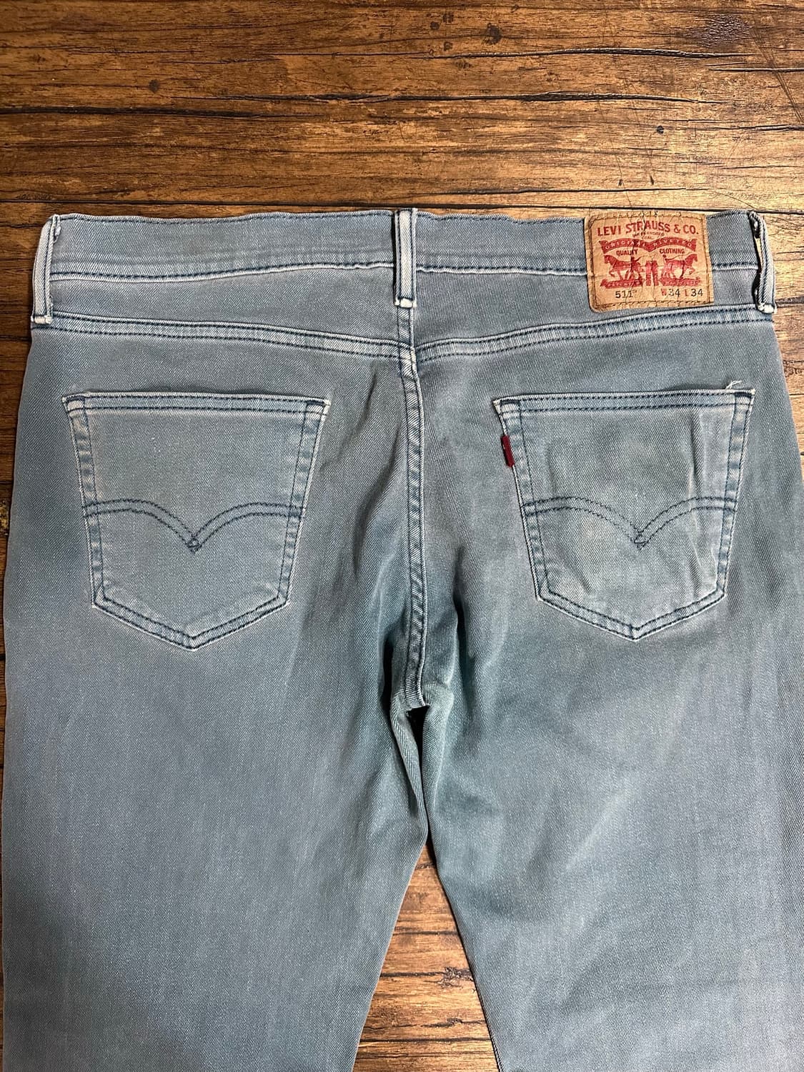리바이스(Levis) 514 민트 라이트워시 데님 팬츠 W34 L34 상품이미지3