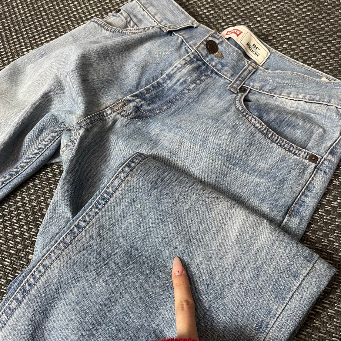 (29) 리바이스 505 29X29 연청 데님 팬츠 스트레이트핏 상품이미지6