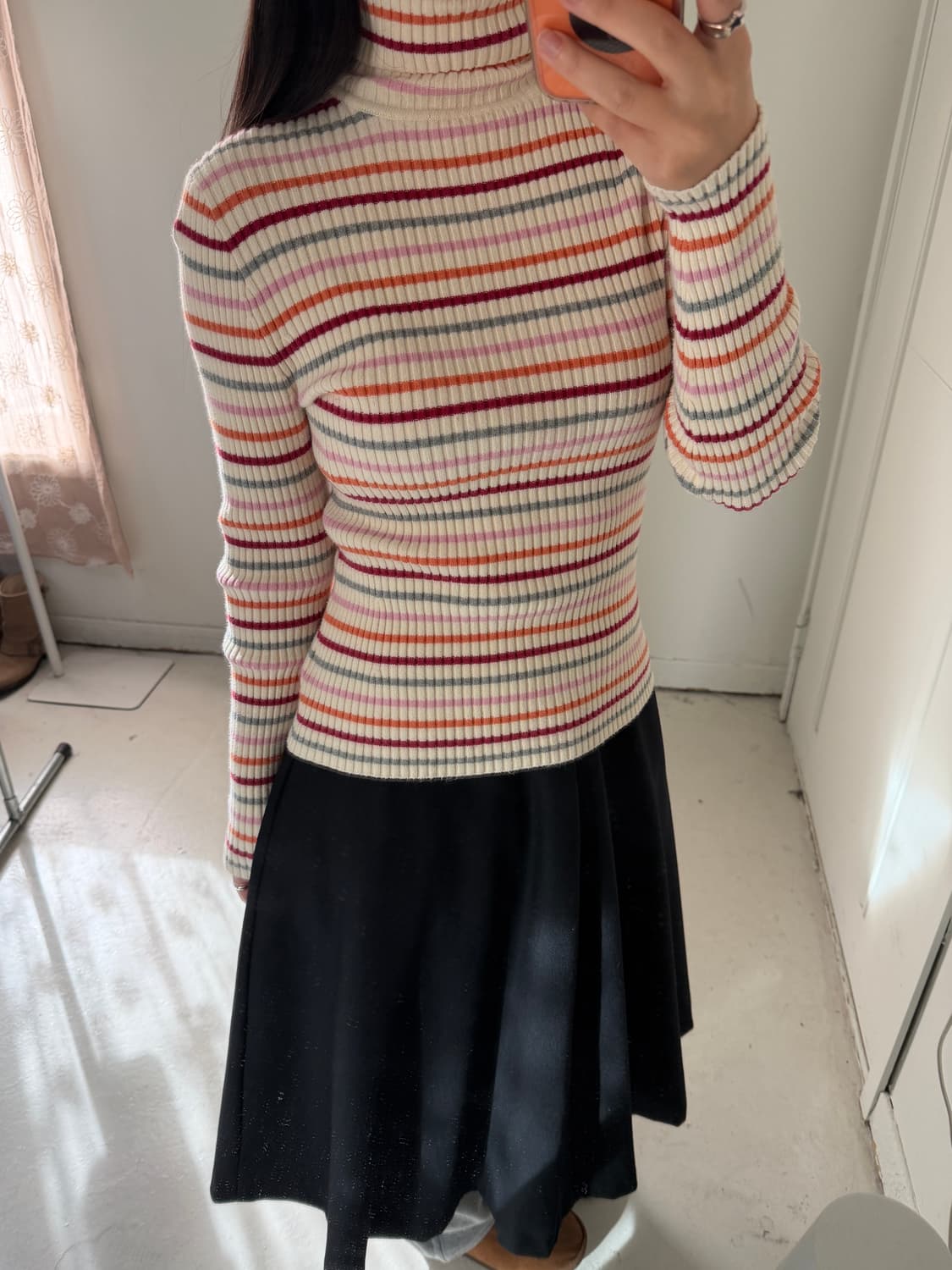 일본빈티지 Gap 멀티 스트라이프 터틀넥 상품이미지2