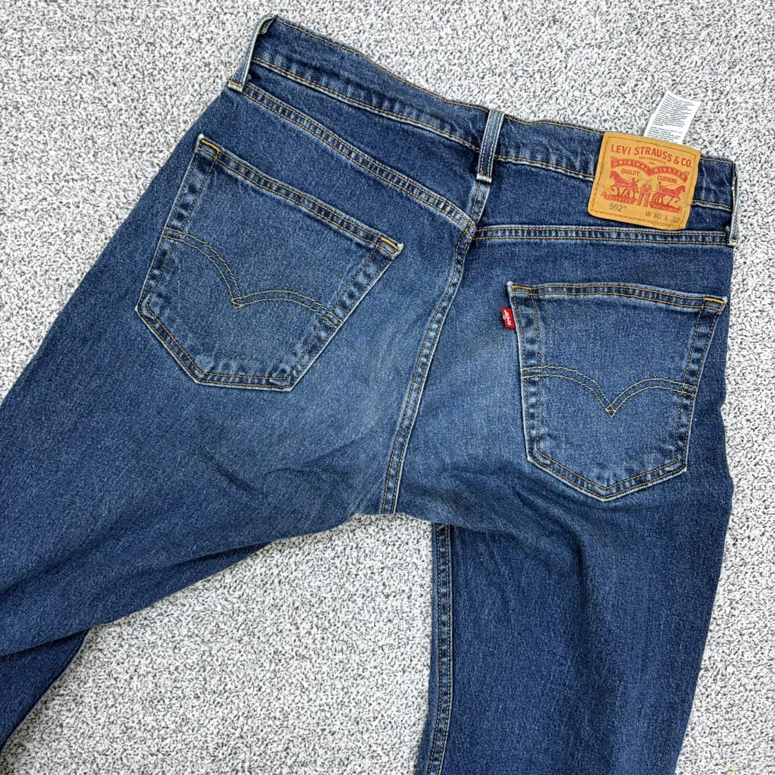 W30L32 리바이스 502 데님 청바지 0615J1 상품이미지5