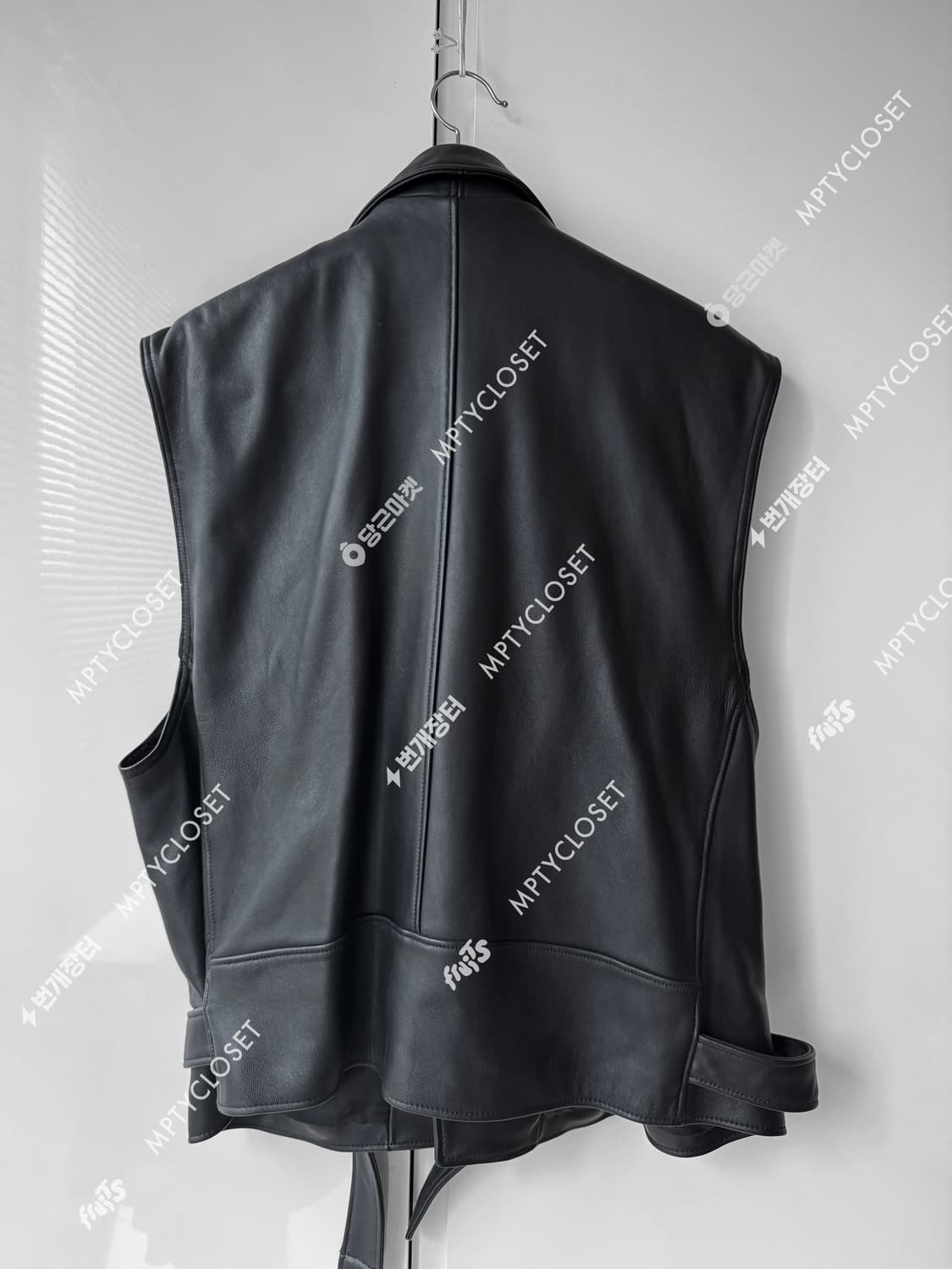 [XL] 램스킨 양가죽 라이더 베스트 조끼 상품이미지2