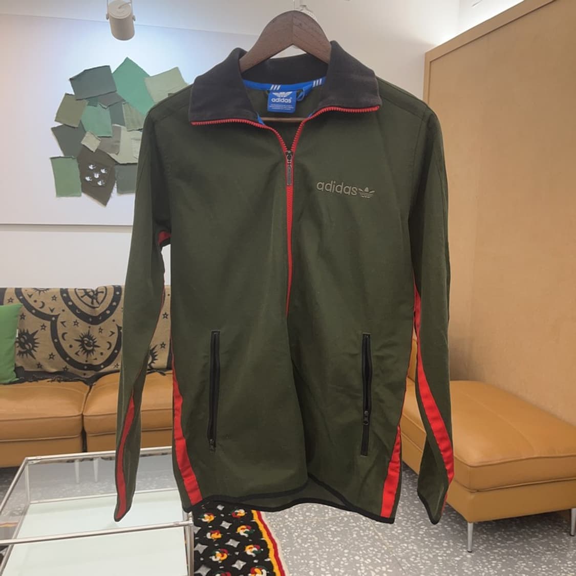 아디다스 올드스쿨 레트로 90's 말차카키 집업 100 C07660 상품이미지3