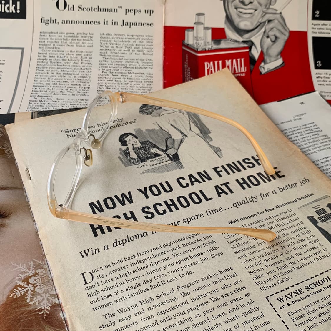 893 데드스탁 빈티지안경 클리어 뿔테 경량 클래식 픽키 상품이미지7