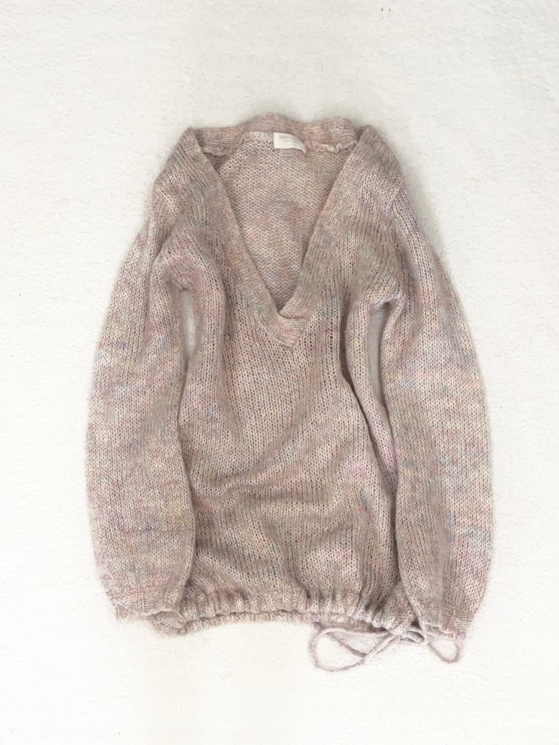 일본빈티지 파스텔 딸기라떼 브이넥니트 히메갸루 라떼갸루 상품이미지1