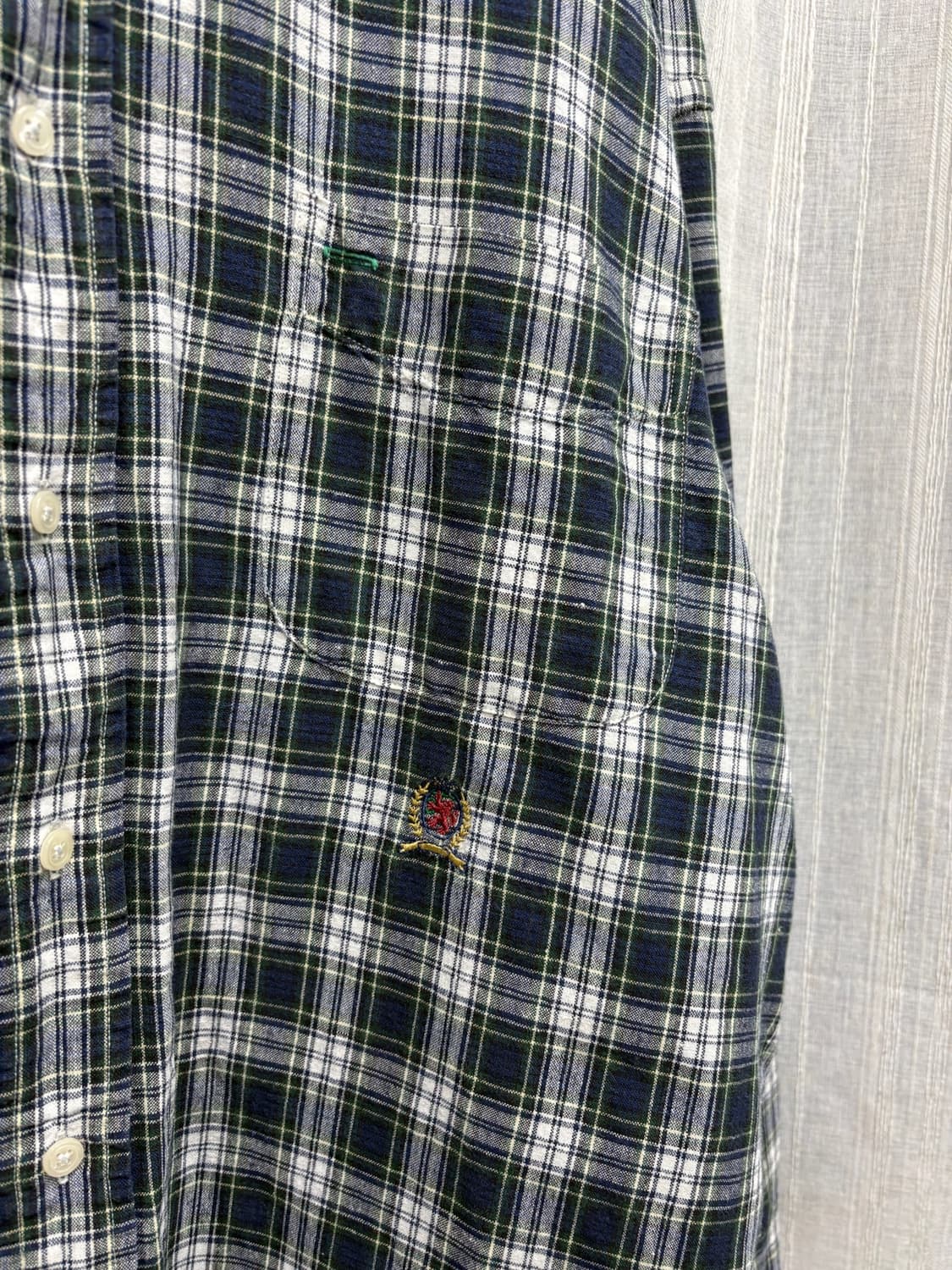 00s 타미힐피거 빈티지 체크 플란넬 셔츠 Size: XL 상품이미지3