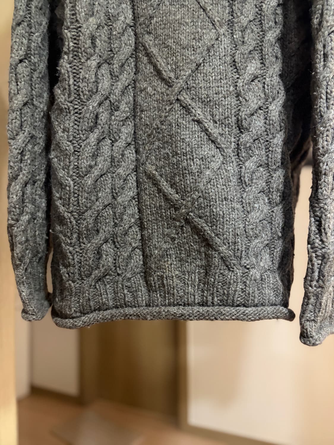 (L) 롤넥 피셔맨 스웨터 헤비울 폴로 polo rrl 드레익스 상품이미지3