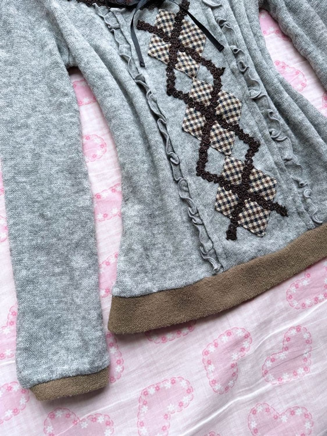 엑시즈팜 러블리 라떼갸루 니트 상품이미지2